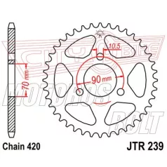 Lánckerék hátsó JT 239