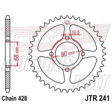 Lánckerék hátsó JT 241
