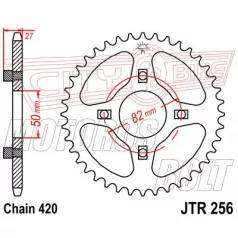 Lánckerék hátsó JT 256