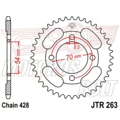 Lánckerék hátsó JT 263