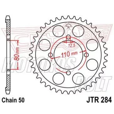 Lánckerék hátsó JT 284