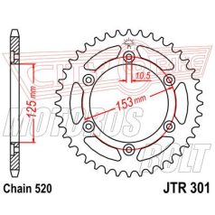 Lánckerék hátsó JT 301-40