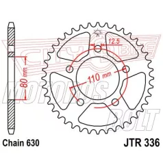 Lánckerék hátsó JT 336
