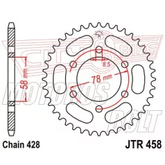 Lánckerék hátsó JT 458
