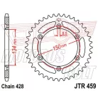 Lánckerék hátsó JT 459