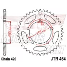 Lánckerék hátsó JT 464-50