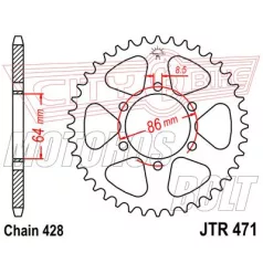 Lánckerék hátsó JT 471