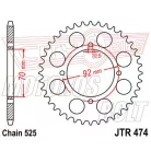 Lánckerék hátsó JT 474-48