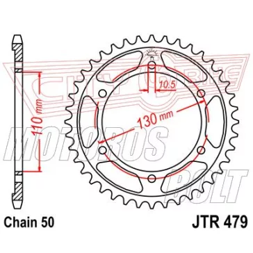 Lánckerék hátsó JT 479