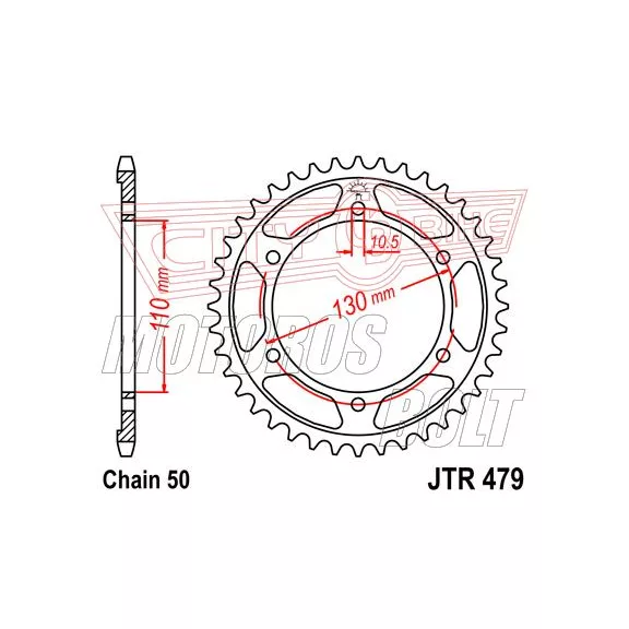 Lánckerék hátsó JT 479 Lánckerék hátsó JT 479