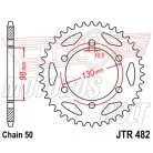 Lánckerék hátsó JT 482