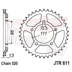 Lánckerék hátsó JT 611