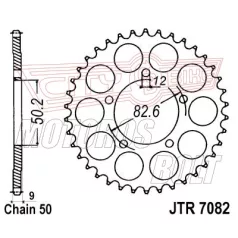 Lánckerék hátsó JT 7082