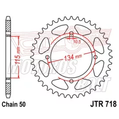 Lánckerék hátsó JT 718-48