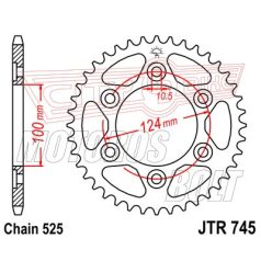 Lánckerék hátsó JT 745-39