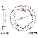 Lánckerék hátsó JT 752-39 Lánckerék hátsó JT 752-39