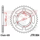 Lánckerék hátsó JT 804-53