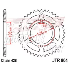 Lánckerék hátsó JT 804