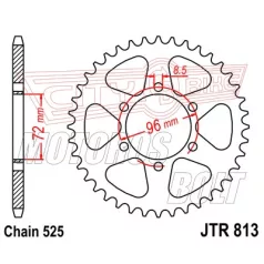 Lánckerék hátsó JT 813