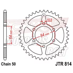 Lánckerék hátsó JT 814