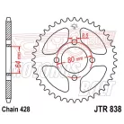 Lánckerék hátsó JT 838-45
