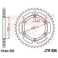 Lánckerék hátsó JT 896