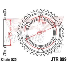 Lánckerék hátsó JT 899