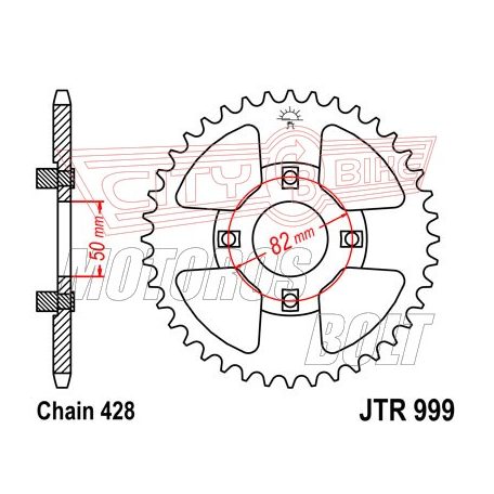 Lánckerék hátsó JT 999-45
