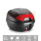 Csomagtartó doboz Kappa K30N fekete - piros prizma MonoLOCK