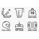 Csomagtartó doboz Kappa KGR46 (oldal doboz)