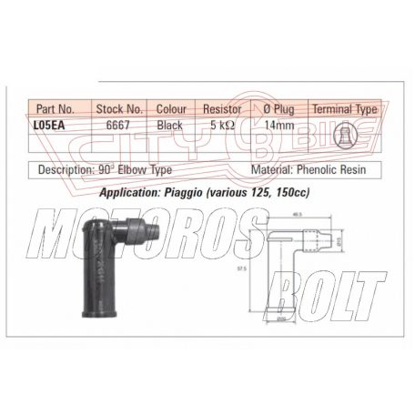 Gyertyapipa NGK L05EA ( Piaggio 4T speciál )