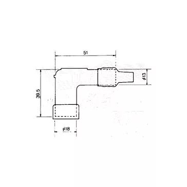 Gyertyapipa NGK LD05F robogó 100ccm