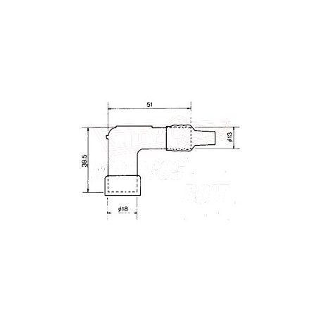 Gyertyapipa NGK LD05F robogó 100ccm
