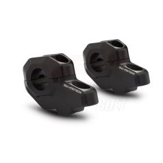   Kormánykiemelő 22mm kormányhoz +30mm fel, +21mm hátra Fekete