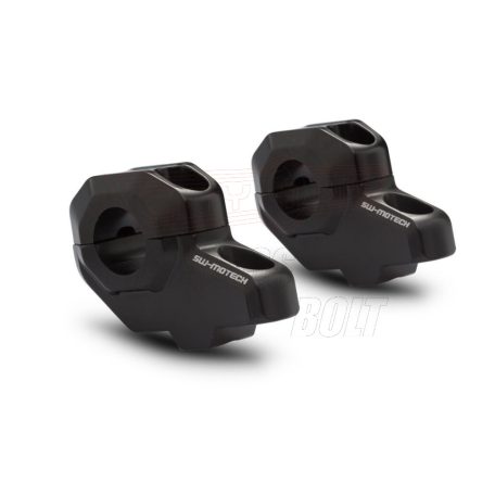 Kormánykiemelő 22mm kormányhoz +30mm fel, +21mm hátra Fekete