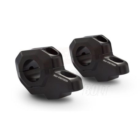 Kormánykiemelő 28mm kormányhoz +30mm fel, +21mm hátra Fekete