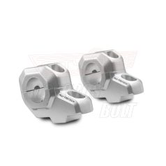   Kormánykiemelő 28mm kormányhoz +30mm fel, +21mm hátra Ezüst