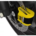 Riasztós tárcsafékzár OXFORD Quartz XA10 sárga/fekete színű