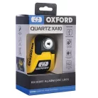 Riasztós tárcsafékzár OXFORD Quartz XA10 sárga/fekete színű