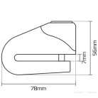 Riasztós tárcsafékzár OXFORD Quartz XA10 sárga/fekete színű