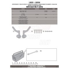   Lámpatartó kiegészítő lámpákhoz MOTO GUZZI V85 TT (19 > 23) GIVI