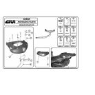 Doboztartó platni MonoLOCK dobozhoz és  _ _ _FZ karhoz (Givi M5M)