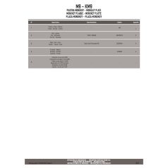   Doboztartó platni MonoKEY dobozhoz, és _ _ _FZ és _ _ _SR karhoz, TREKKER dobozhoz (Givi M9A alumínium)