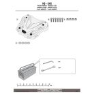 Doboztartó platni MonoKEY dobozhoz, és _ _ _FZ és _ _ _SR karhoz TREKKER dobozhoz (Givi M9B alumínium)