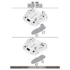 Doboztartó platni MonoKEY dobozhoz, és _ _ _FZ és _ _ _SR karhoz TREKKER dobozhoz (Givi M9B alumínium)