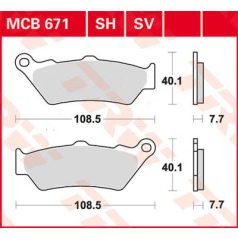 Fékbetét 53 TRW - BMW/Ducati/Moto Guzzi