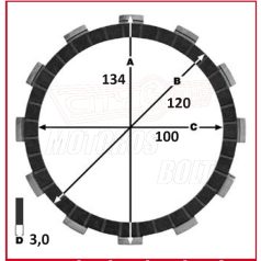 Kuplunglamella PANNÓNIA P20/P21 TRW (8 db-os szett)