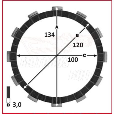 Kuplunglamella PANNÓNIA P20/P21 (darab ár!!) TRW