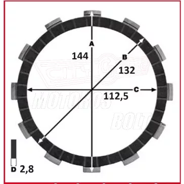 Kuplunglamella PANNÓNIA T5/P10 TRW (7 db-os szett)
