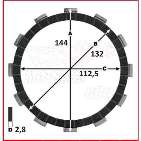 Kuplunglamella PANNÓNIA T5/P10 TRW (7 db-os szett)